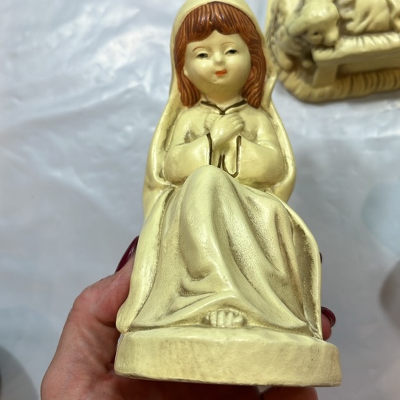 Lund’s Lites 3 piece Holy family Nativity SET MARY JOSEPH JESUS Christmas WA USA - Picture 4 of 16